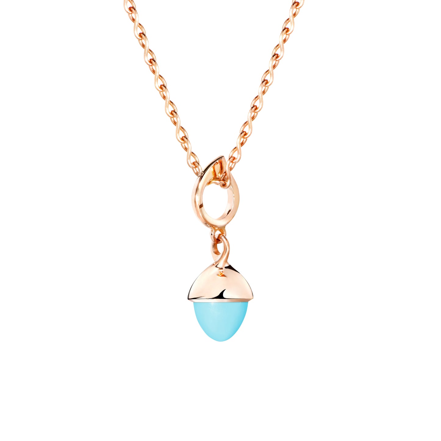 Tamara Comolli MIKADO Flamenco Anhänger mit Türkis (P-MFL-Tur-rg) aus Roségold mit Türkis