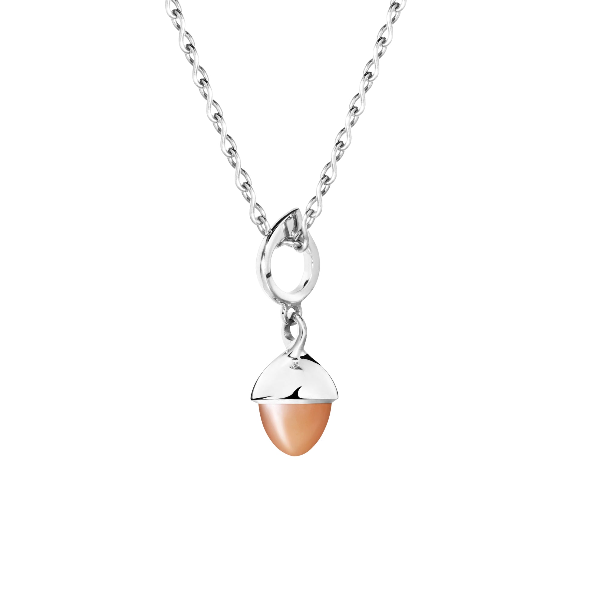 Tamara Comolli MIKADO Flamenco Anhänger (P-MFL-MoBr-wg) aus Weißgold mit Mondstein