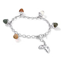 Tamara Comolli MIKADO Flamenco Charm Armband 'Cashmere' (B-MFL-Ch-Cas-wg) aus Weißgold mit Mondstein