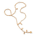Tamara Comolli MIKADO Halskette 'Camel' mit Diamant-Pavé (N-M-Del51-Cam-p-rg) aus Roségold mit Diamant und Mondstein