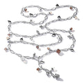 Tamara Comolli MIKADO Halskette 'Cashmere' mit Diamant-Pavé (N-M-100-Cas-p-wg) aus Weißgold mit Diamant und Mondstein