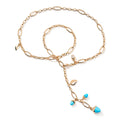 Tamara Comolli MIKADO Halskette 'Türkis' mit Diamant-Pavé (N-M-Del51-Tur-p-rg) aus Roségold mit Diamant und Türkis