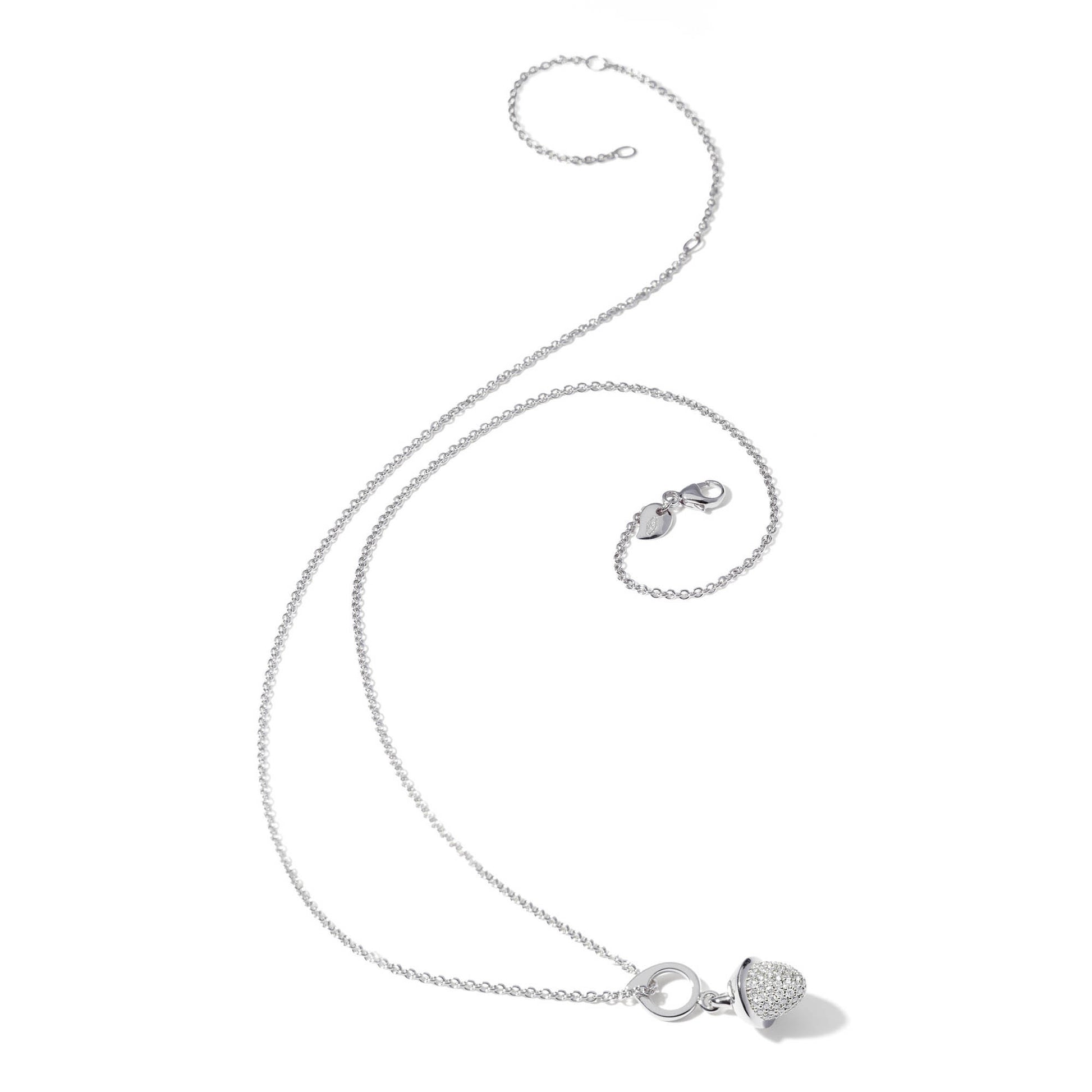 Tamara Comolli MIKADO Halsketten-Set 18K Weißgold - S-MFL-p-B1.5wg51 (5wg51) aus Weißgold mit Diamant