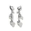 Tamara Comolli MIKADO Ohrringe Dangling 2 Acorns mit Diamant-Pavé (E-M-d-2-p-wg) aus Weißgold mit Diamant