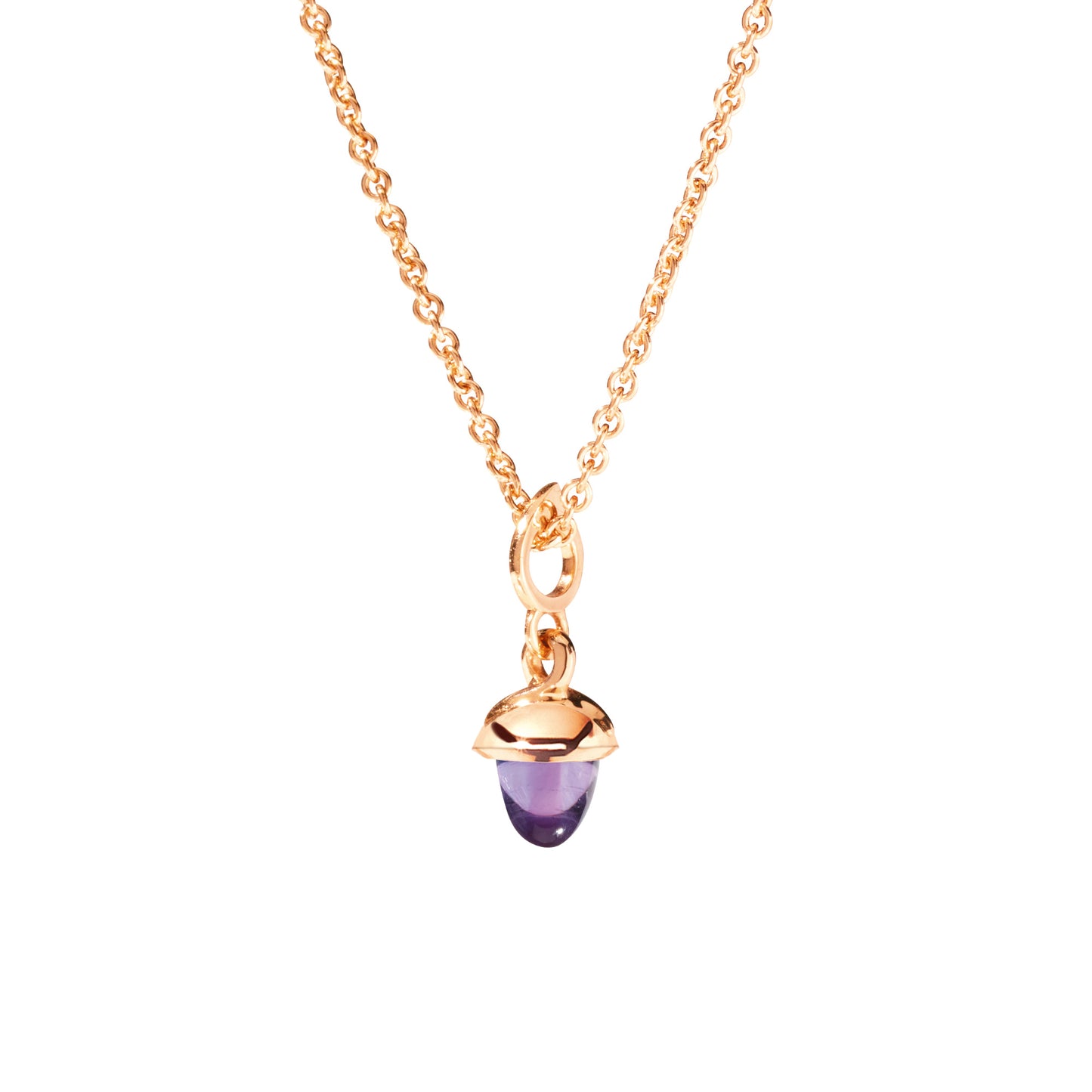 MiniMIKADO Anhänger mit Amethyst, Roségold • Amethyst von Tamara Comolli (P-mMC-Am-rg)