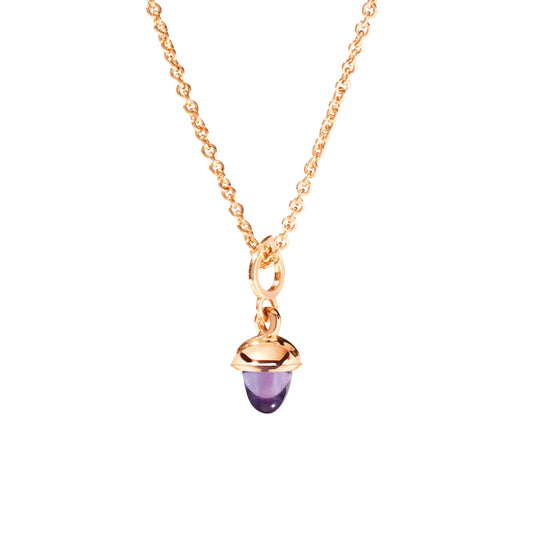 MiniMIKADO Anhänger mit Amethyst, Roségold • Amethyst von Tamara Comolli (P-mMC-Am-rg)