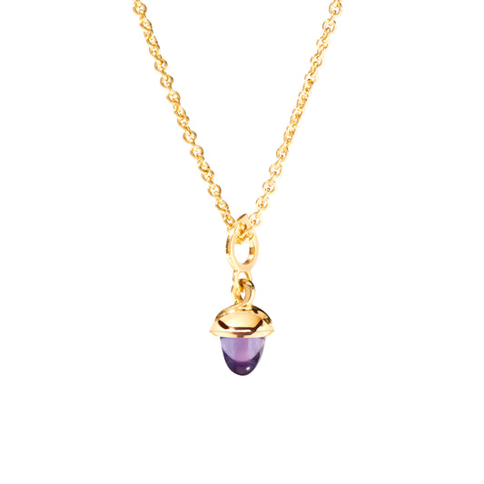 MiniMIKADO Anhänger mit Amethyst, Gelbgold • Amethyst von Tamara Comolli (P-mMC-Am-yg)