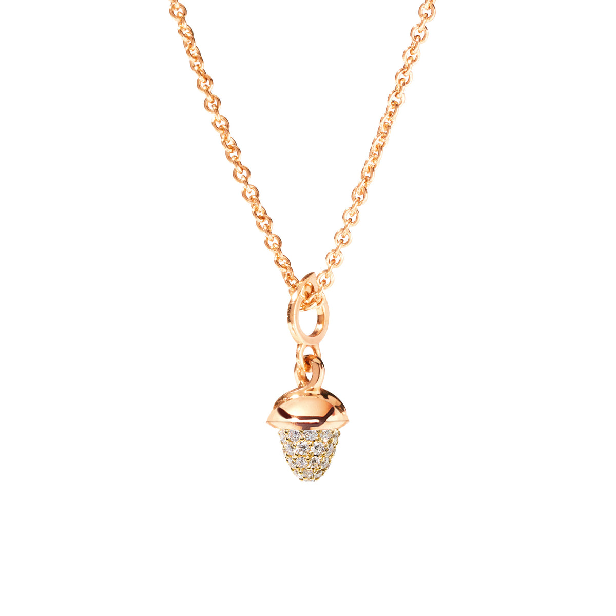 Tamara Comolli MiniMIKADO Anhänger mit Diamant-Pavé (P-mMC-p-rg) aus Roségold mit Diamant