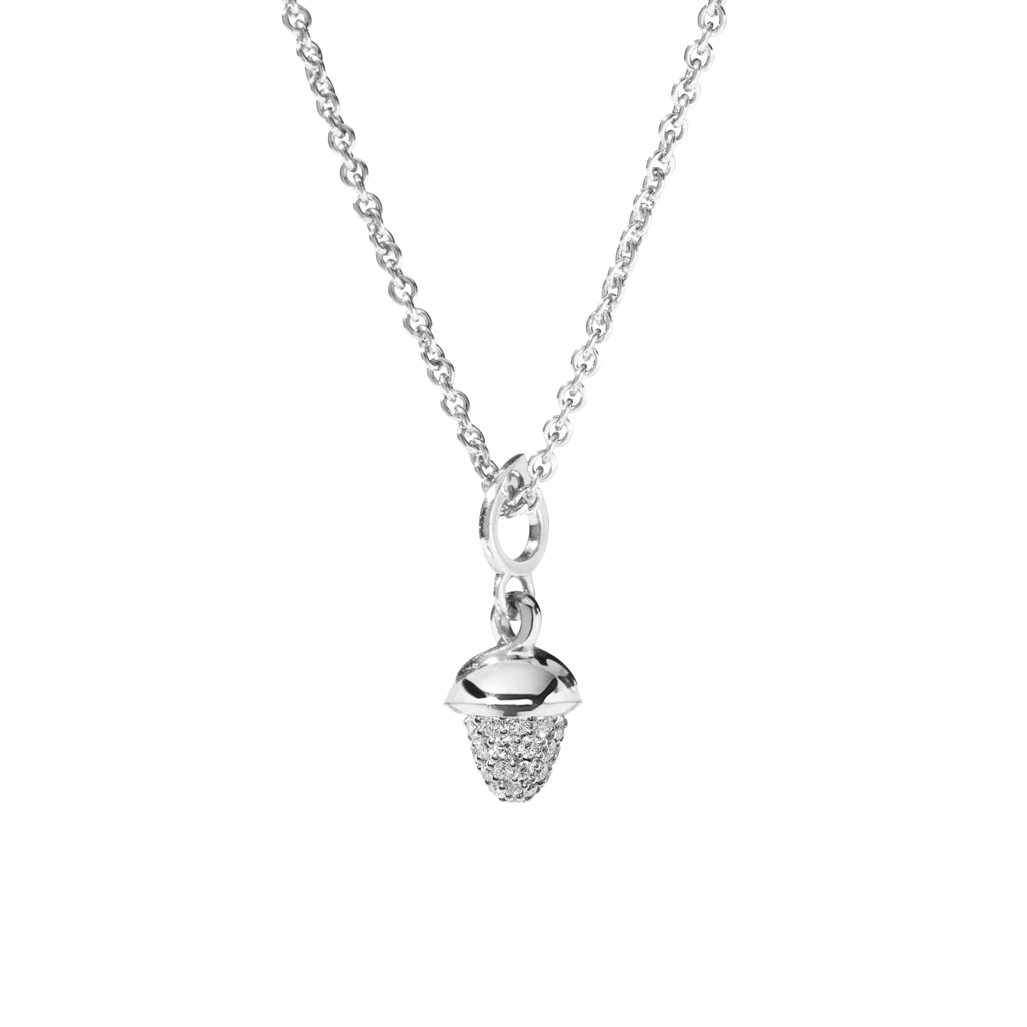 Tamara Comolli MiniMIKADO Anhänger mit Diamant-Pavé (P-mMC-p-wg) aus Weißgold mit Diamant