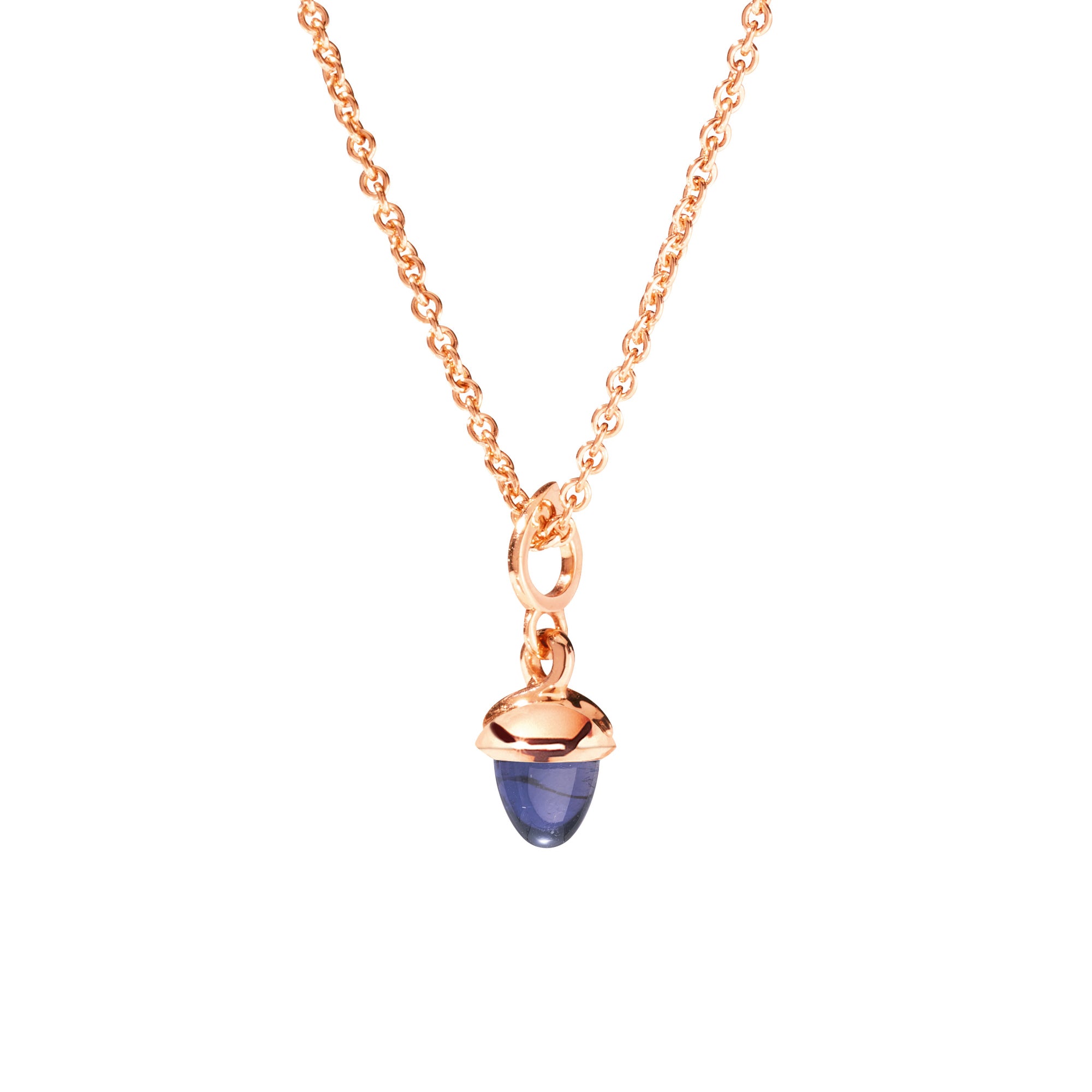Tamara Comolli MiniMIKADO Anhänger mit Iolith (P-mMC-Io-rg) aus Roségold mit Iolith