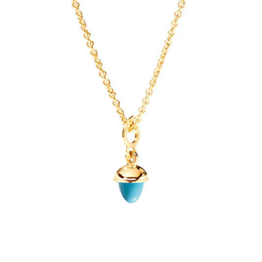 MiniMIKADO Anhänger mit Türkis, Gelbgold • Türkis von Tamara Comolli (P-mMC-Tur-yg)