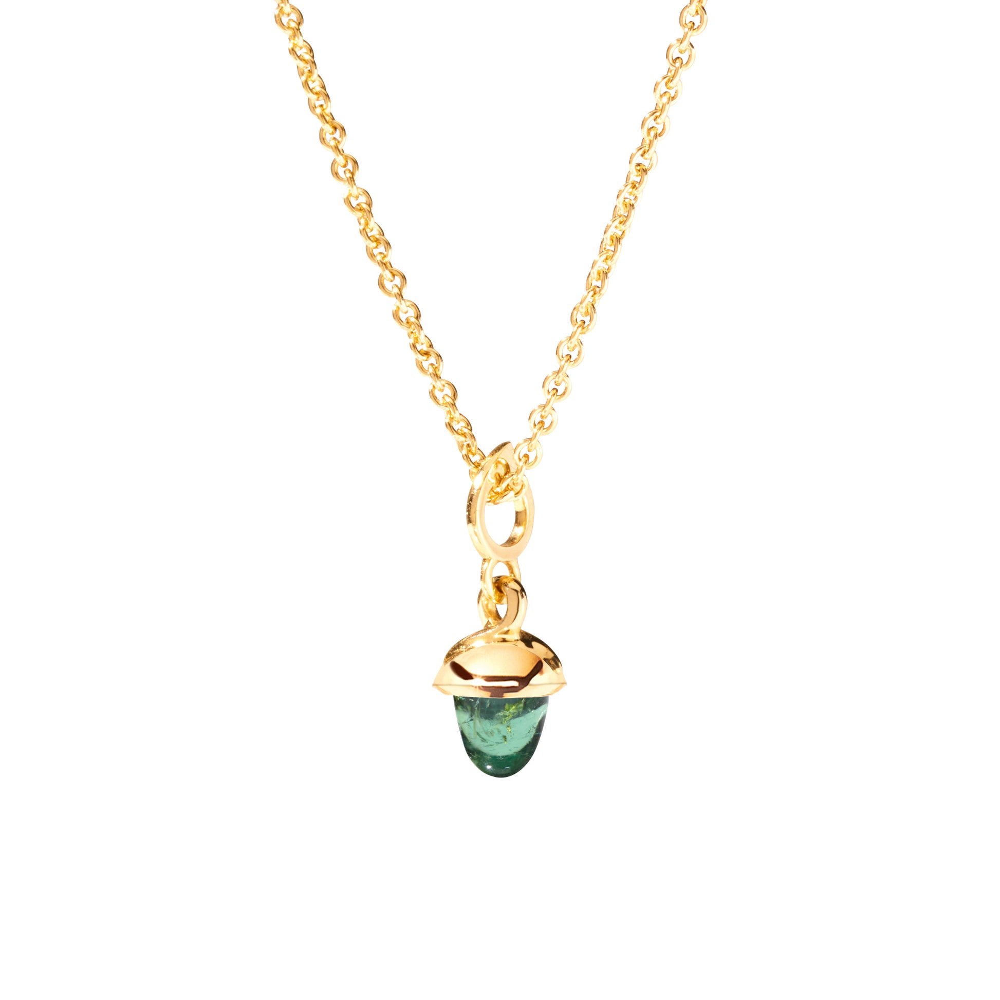 MiniMIKADO Anhänger mit Turmalin, Gelbgold • Turmalin von Tamara Comolli (P-mMC-TuGr-yg)