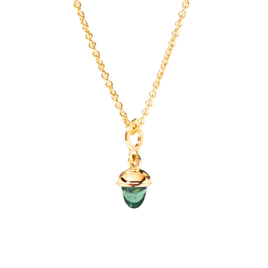 MiniMIKADO Anhänger mit Turmalin, Gelbgold • Turmalin von Tamara Comolli (P-mMC-TuGr-yg)