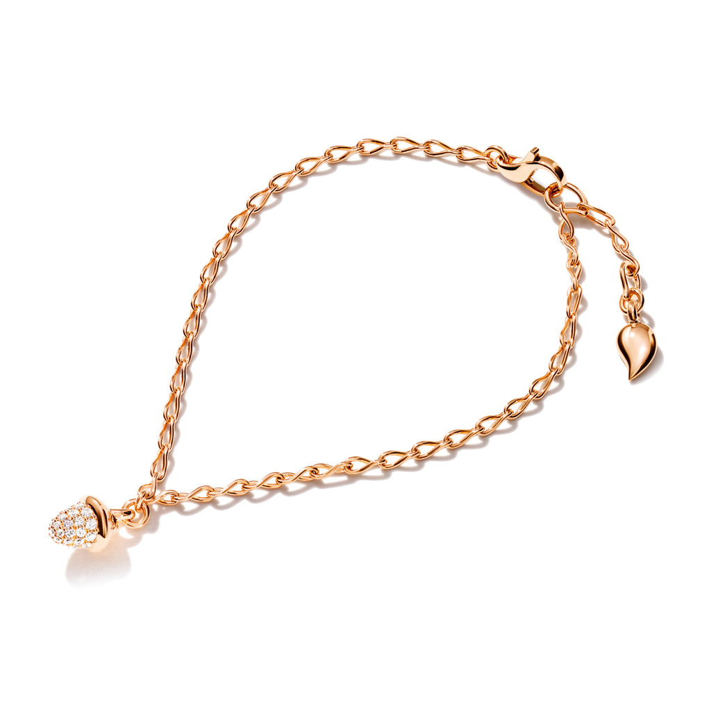Tamara Comolli MiniMIKADO Armband mit Diamant-Pavé (B-mMC-c-p-rg) aus Roségold mit Diamant