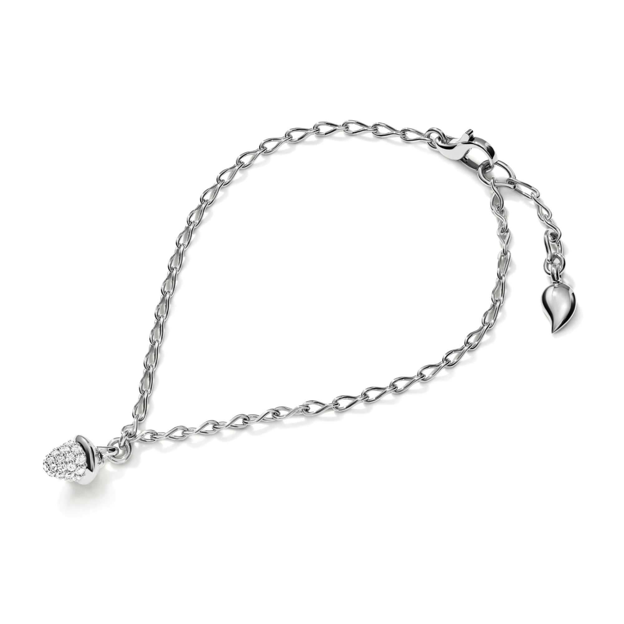 Tamara Comolli MiniMIKADO Armband mit Diamant-Pavé (B-mMC-c-p-wg) aus Weißgold mit Diamant