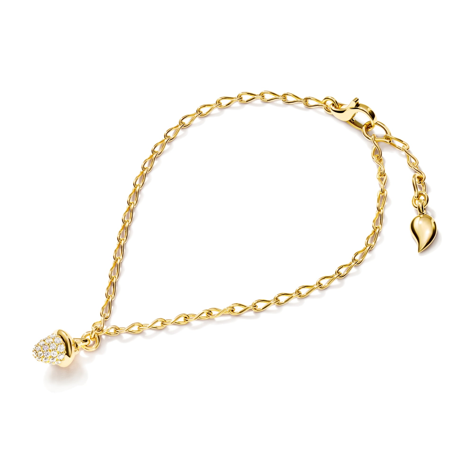 Tamara Comolli MiniMIKADO Armband mit Diamant-Pavé (B-mMC-c-p-yg) aus Gelbgold mit Diamant