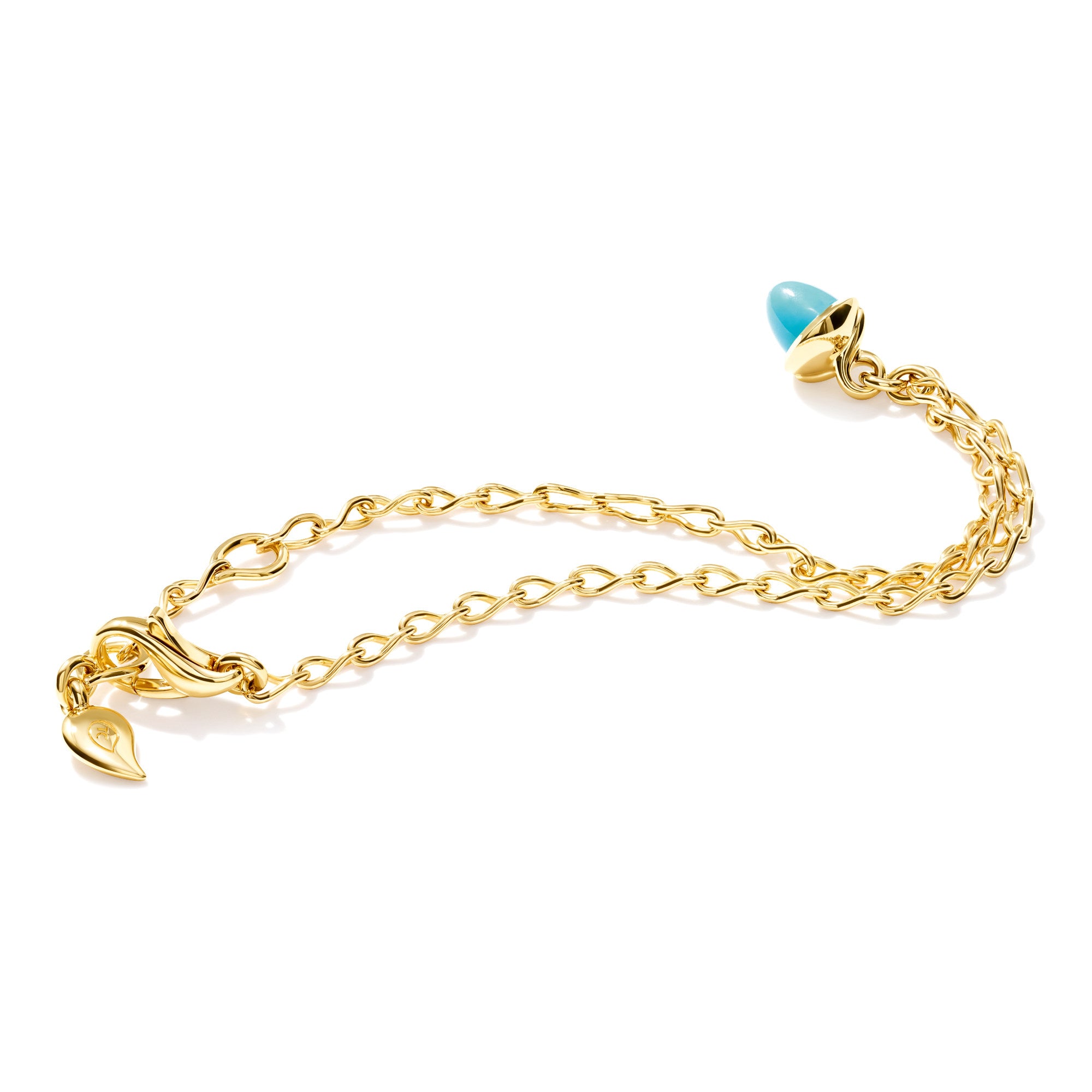 Tamara Comolli MiniMIKADO Armband mit Türkis (B-mMC-c-Tur-yg) aus Gelbgold mit Türkis