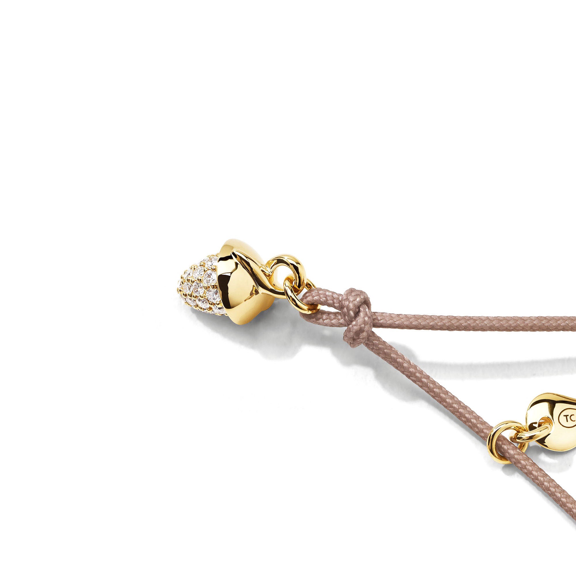 Tamara Comolli myMIKADO Armband mit Diamant-Pavé (B-MM-p-yg) aus Gelbgold mit Diamant