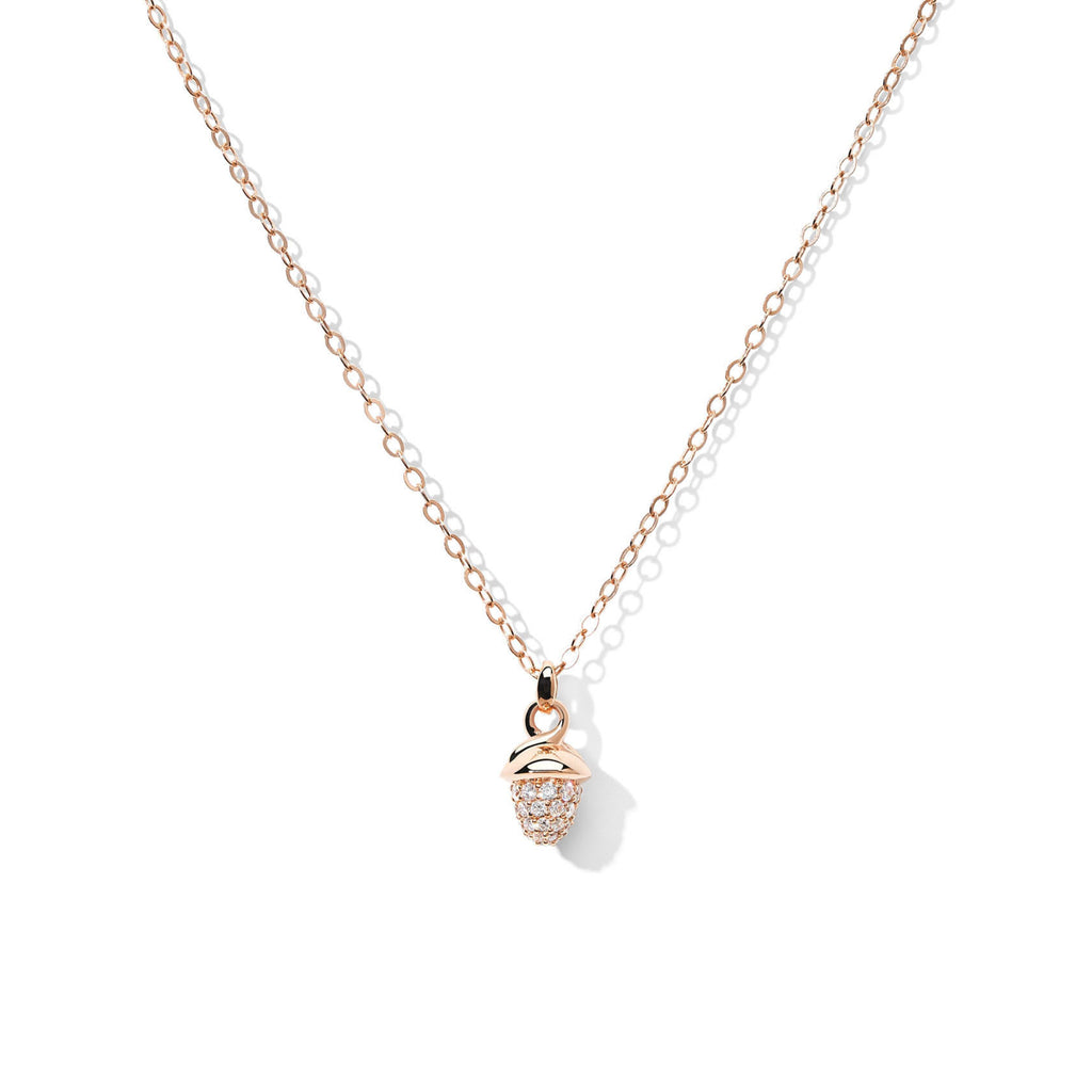 Tamara Comolli myMIKADO Halskette mit Diamant-Pavé (N-MM-p-rg) aus Roségold mit Diamant