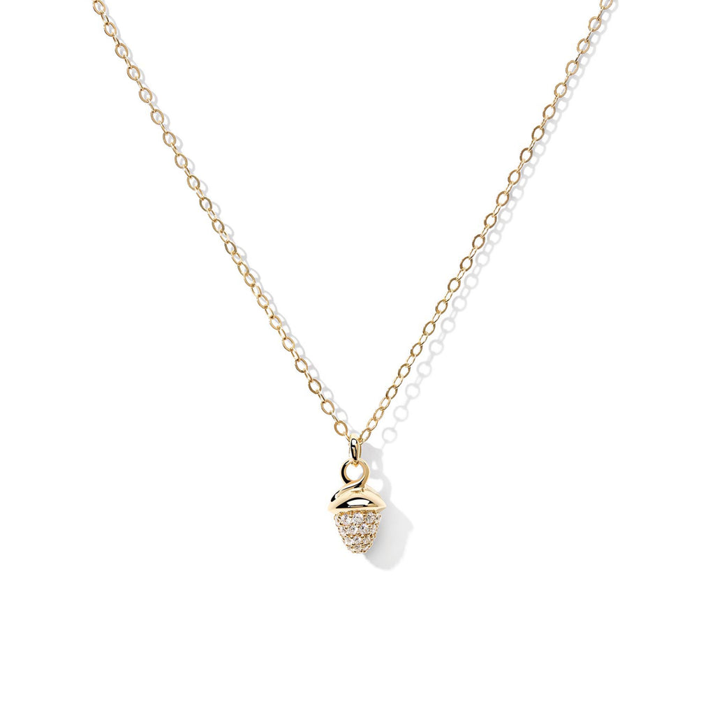 Tamara Comolli myMIKADO Halskette mit Diamant-Pavé (N-MM-p-yg) aus Gelbgold mit Diamant