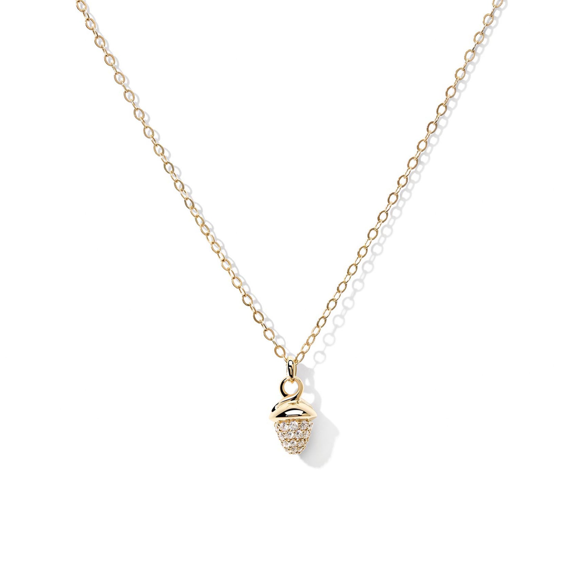 Tamara Comolli myMIKADO Halskette mit Diamant-Pavé (N-MM-p-yg) aus Gelbgold mit Diamant