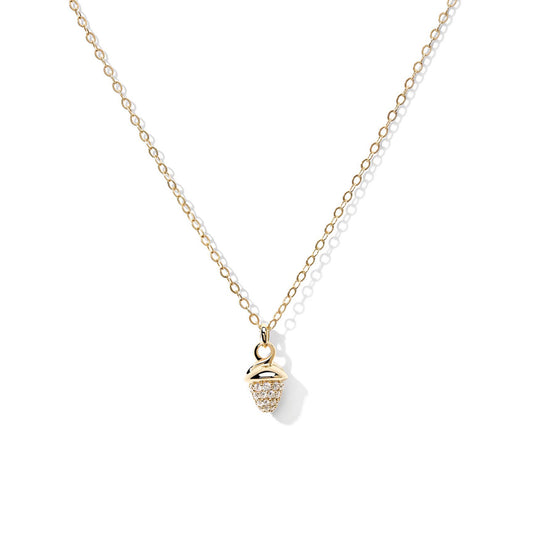 Tamara Comolli myMIKADO Halskette mit Diamant-Pavé (N-MM-p-yg) aus Gelbgold mit Diamant