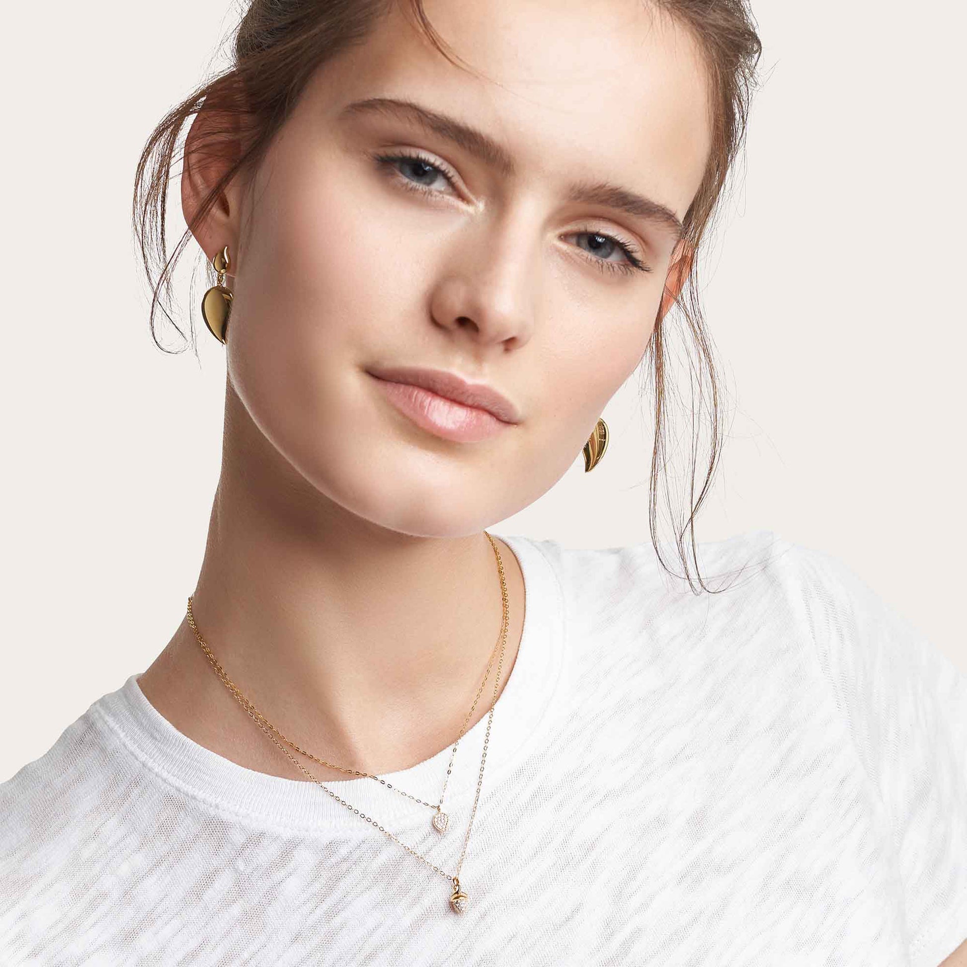 Tamara Comolli myMIKADO Halskette mit Diamant-Pavé (N-MM-p-yg) aus Gelbgold mit Diamant