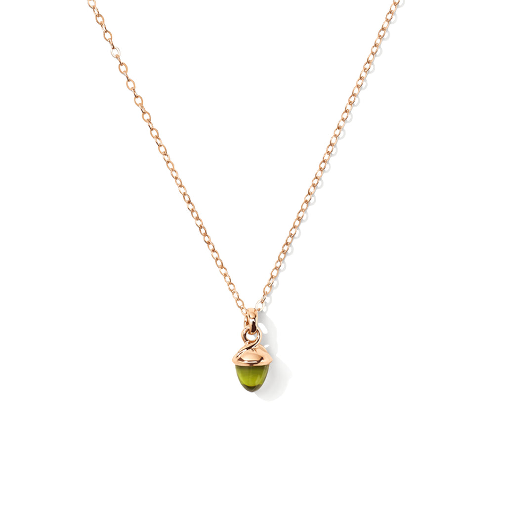 Tamara Comolli myMIKADO Halskette mit Peridot (N-MM-Per-rg) aus Roségold mit Peridot