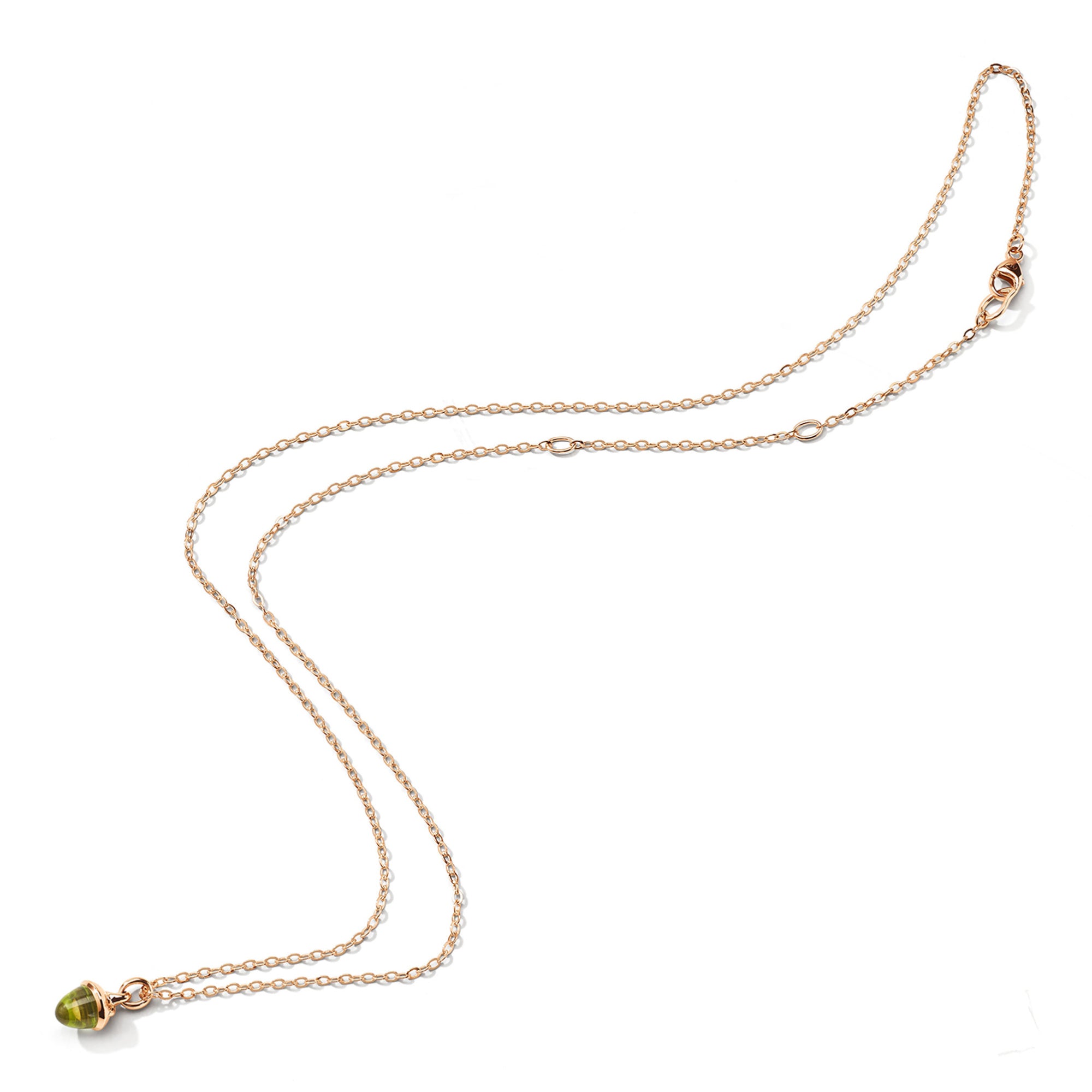 Tamara Comolli myMIKADO Halskette mit Peridot (N-MM-Per-rg) aus Roségold mit Peridot