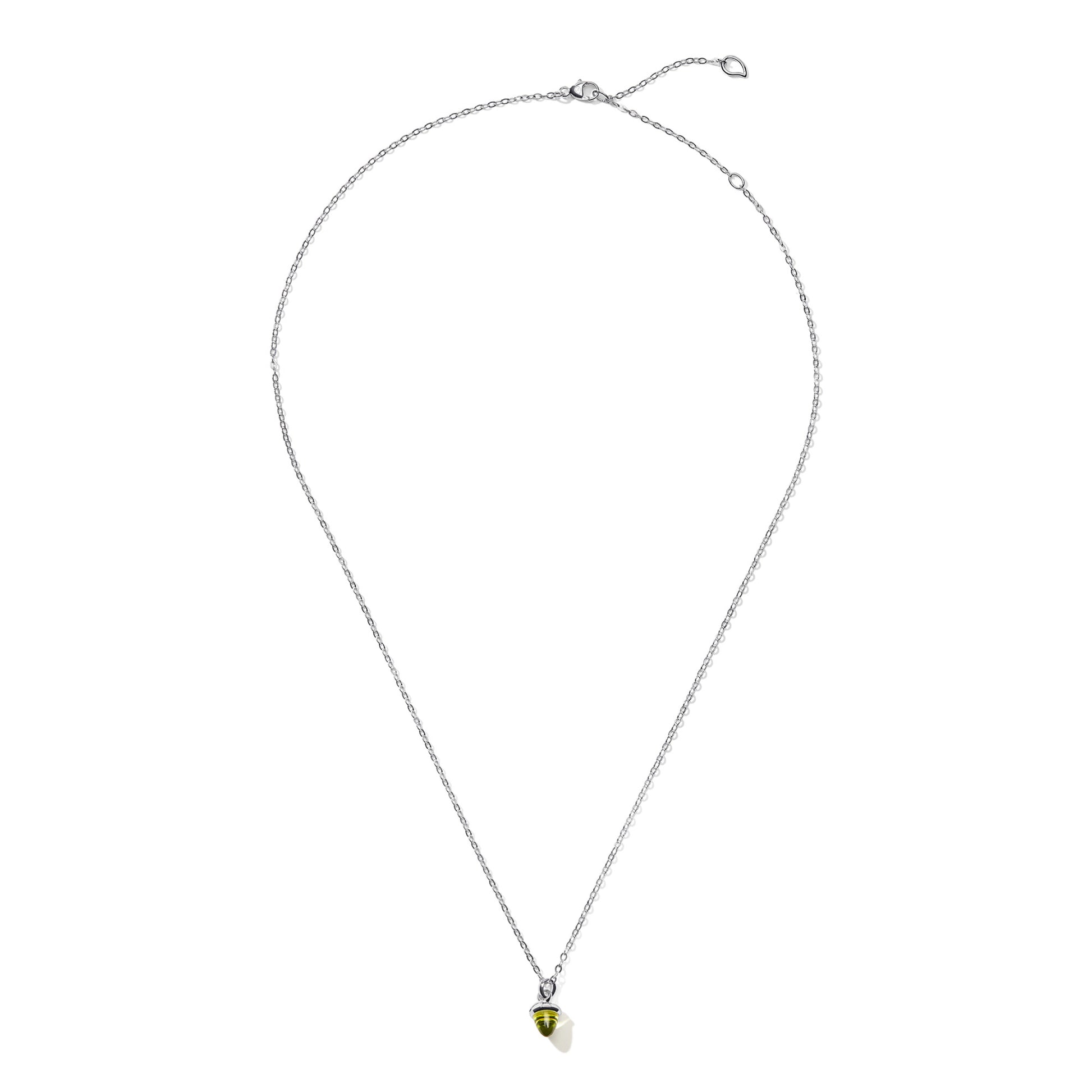 Tamara Comolli myMIKADO Halskette mit Peridot (N-MM-Per-wg) aus Weißgold mit Peridot