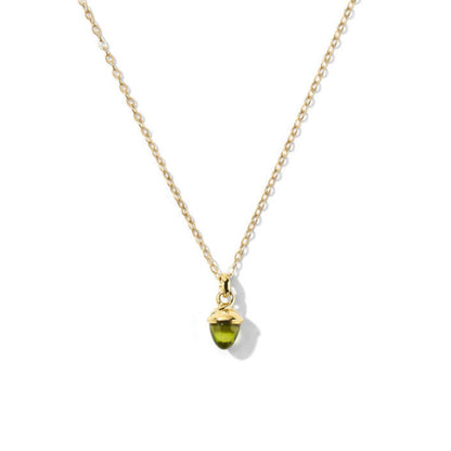Tamara Comolli myMIKADO Halskette mit Peridot (N-MM-Per-yg) aus Gelbgold mit Peridot