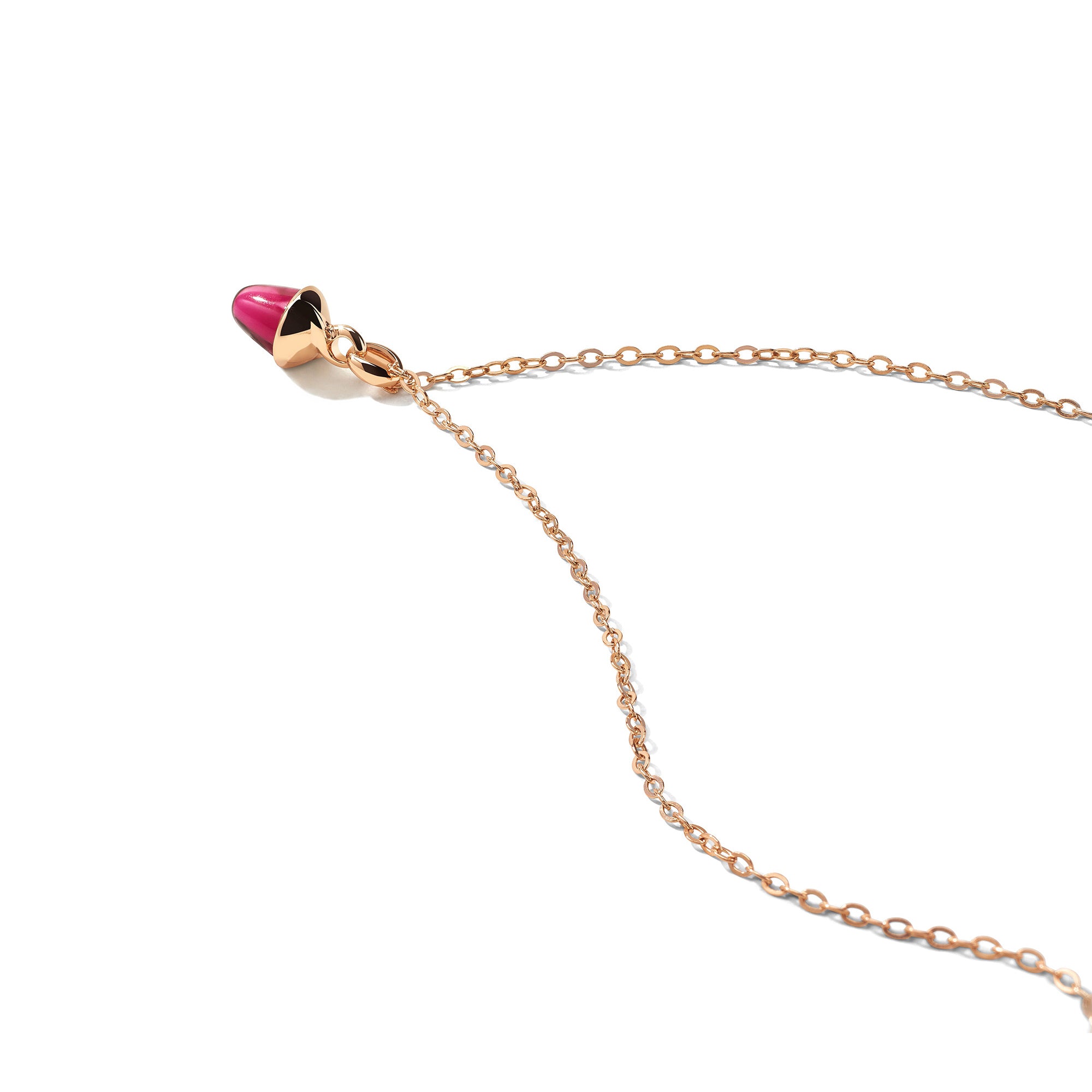 Tamara Comolli myMIKADO Halskette mit Rosa Turmalin (N-MM-TuRo-rg) aus Roségold mit Turmalin