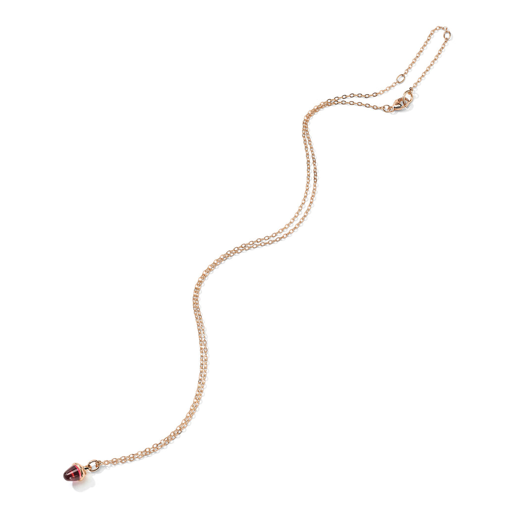 Tamara Comolli myMIKADO Halskette mit Rosa Turmalin (N-MM-TuRo-rg) aus Roségold mit Turmalin