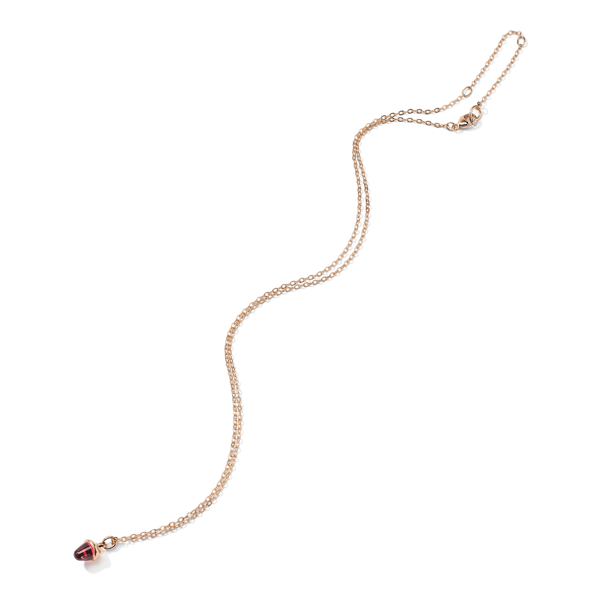 Tamara Comolli myMIKADO Halskette mit Rosa Turmalin (N-MM-TuRo-rg) aus Roségold mit Turmalin