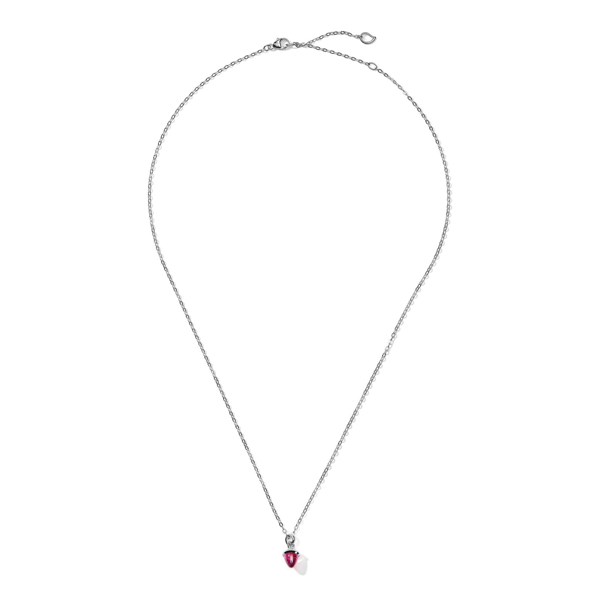 Tamara Comolli myMIKADO Halskette mit Rosa Turmalin (N-MM-TuRo-wg) aus Weißgold mit Turmalin