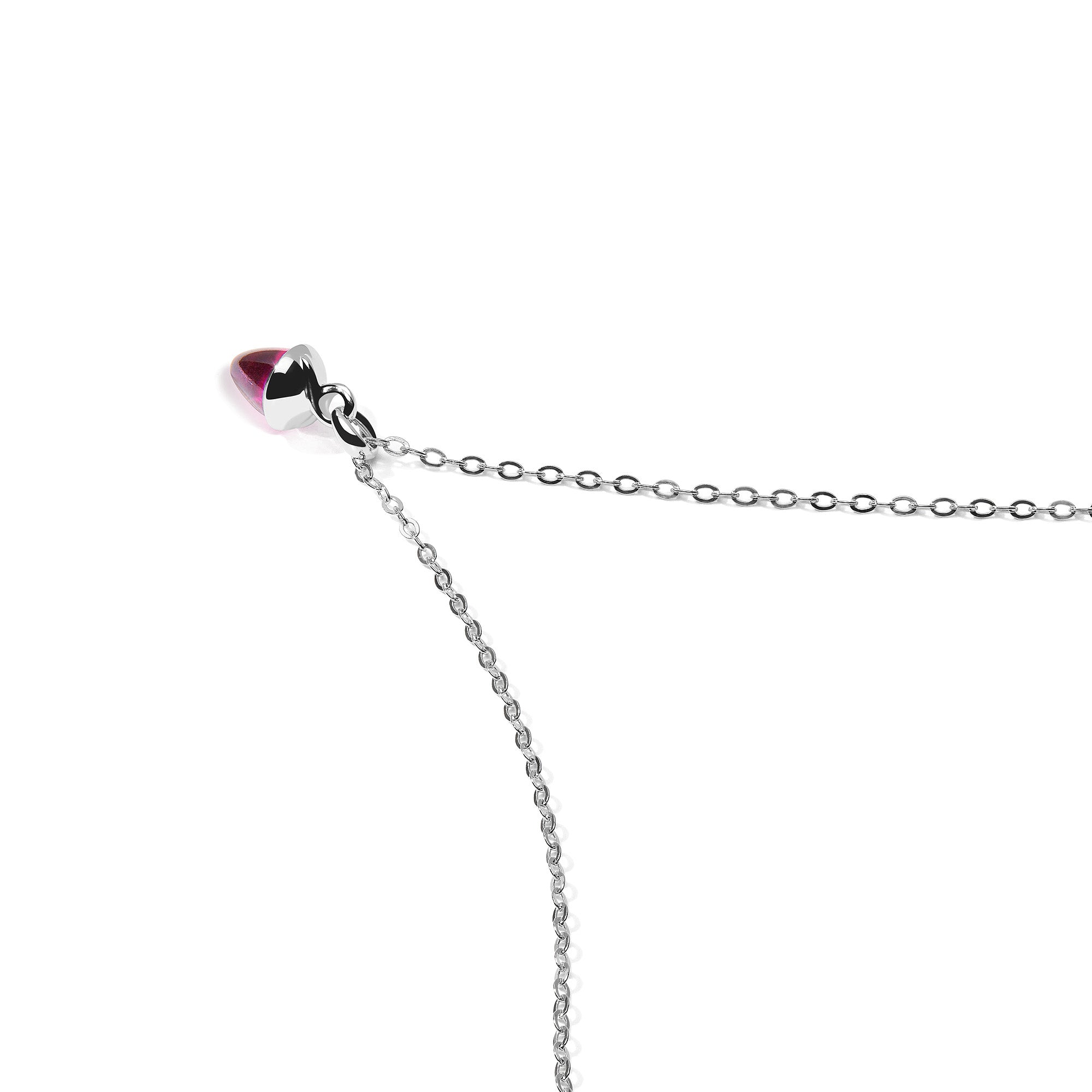Tamara Comolli myMIKADO Halskette mit Rosa Turmalin (N-MM-TuRo-wg) aus Weißgold mit Turmalin