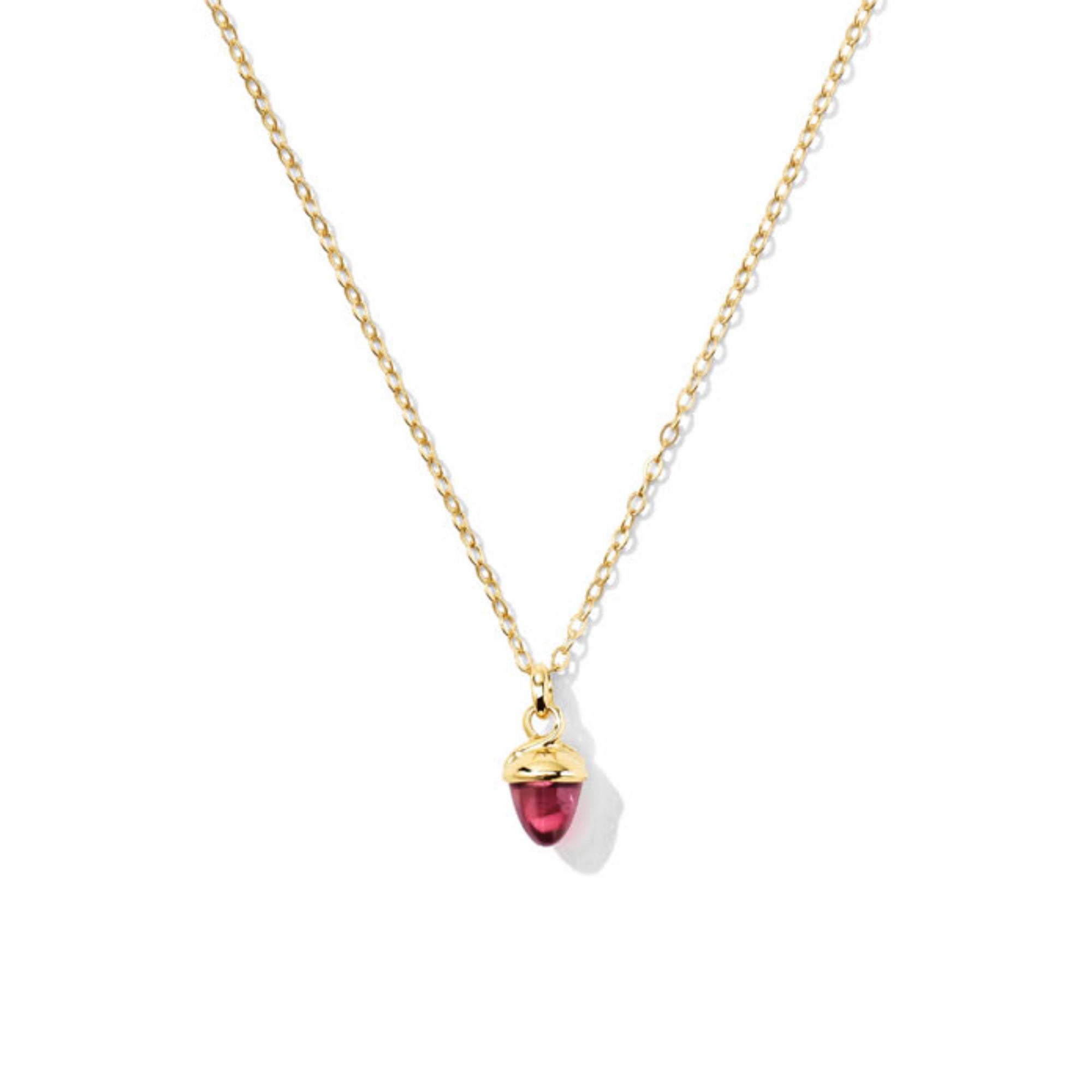 Tamara Comolli myMIKADO Halskette mit Rosa Turmalin (N-MM-TuRo-yg) aus Gelbgold mit Turmalin