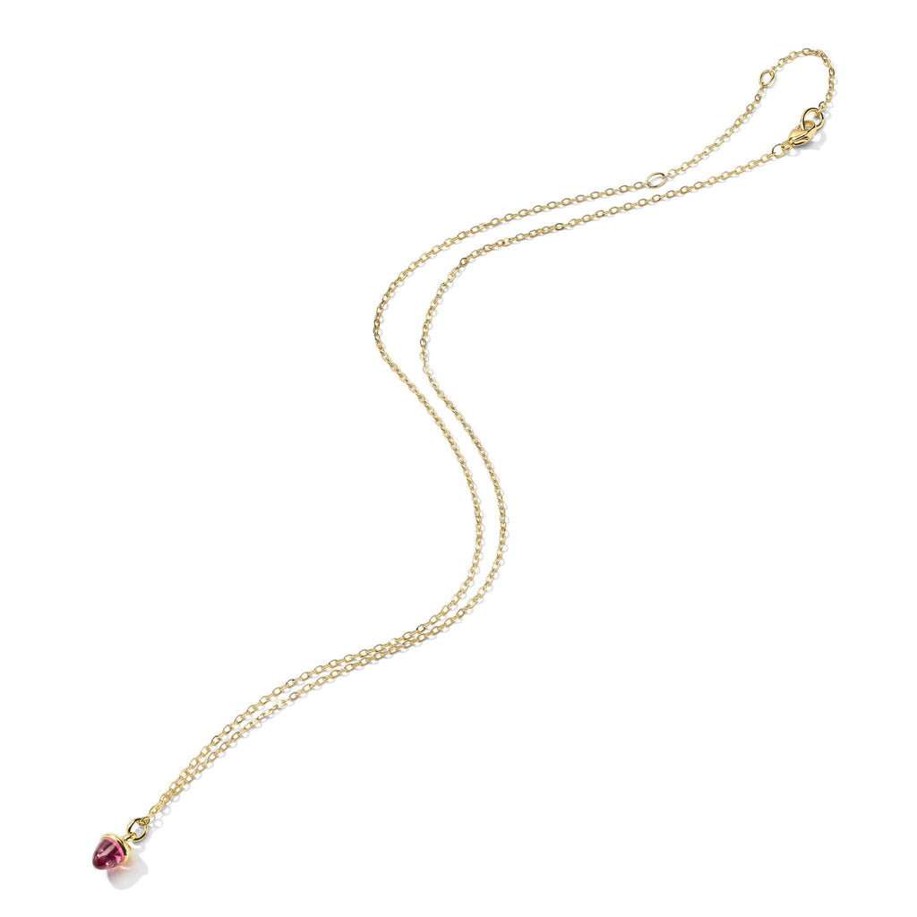 Tamara Comolli myMIKADO Halskette mit Rosa Turmalin (N-MM-TuRo-yg) aus Gelbgold mit Turmalin