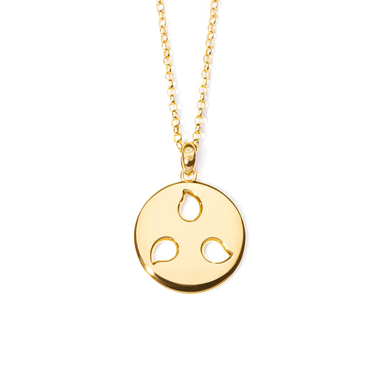 SAND DOLLAR Anhänger large 'Candy', Gelbgold • Edelsteine von Tamara Comolli (P-SD-l-yg)