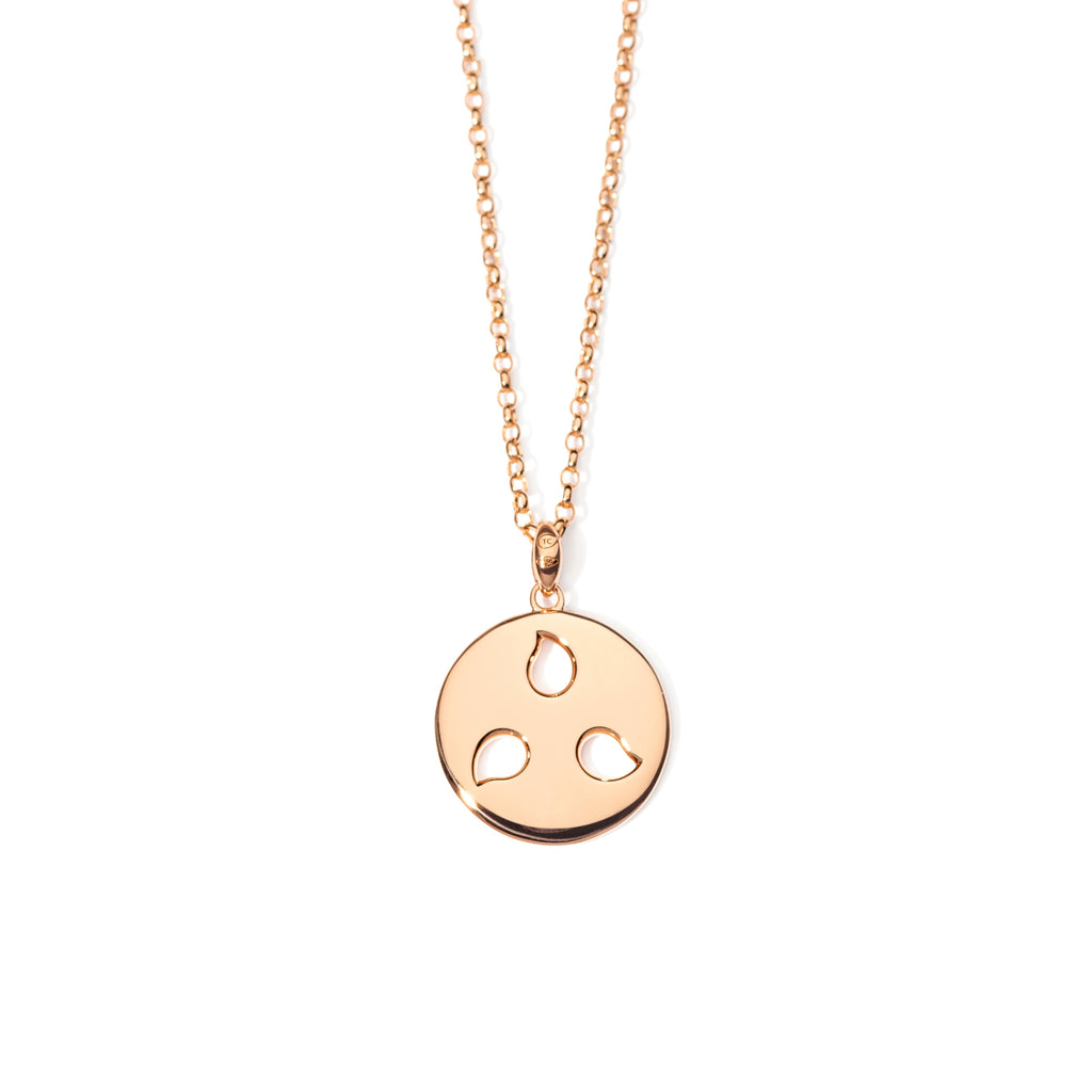 Tamara Comolli SAND DOLLAR Anhänger Medium (P-SD-m-rg) aus Roségold mit Diamant