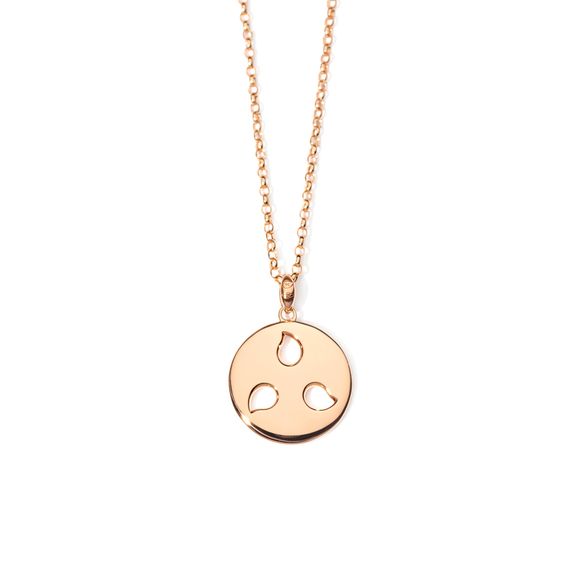 Tamara Comolli SAND DOLLAR Anhänger Medium (P-SD-m-rg) aus Roségold mit Diamant