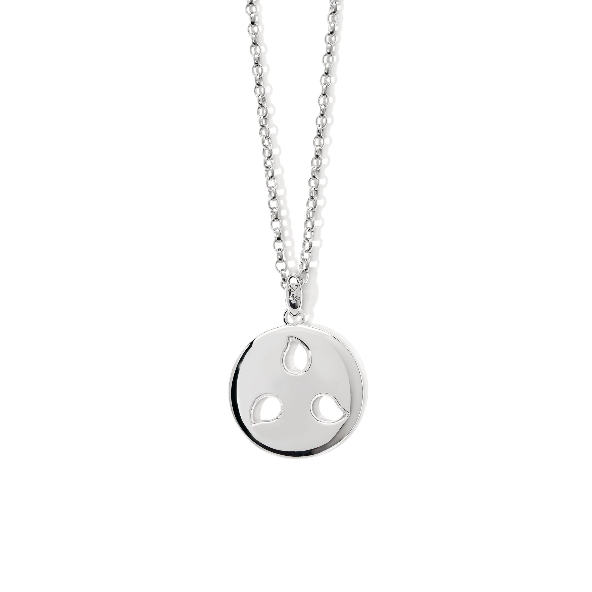 Tamara Comolli SAND DOLLAR Anhänger Medium (P-SD-m-wg) aus Weißgold mit Diamant