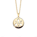 Tamara Comolli SAND DOLLAR Anhänger Medium (P-SD-m-yg) aus Gelbgold mit Diamant