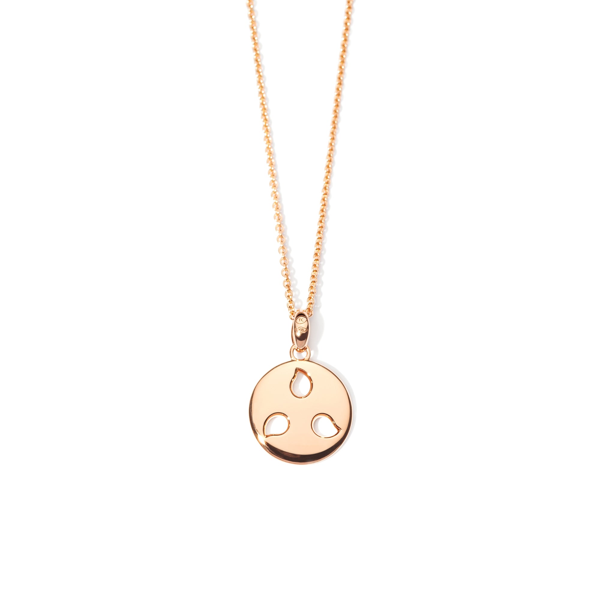 Tamara Comolli SAND DOLLAR Anhänger Small (P-SD-s-rg) aus Roségold mit Diamant