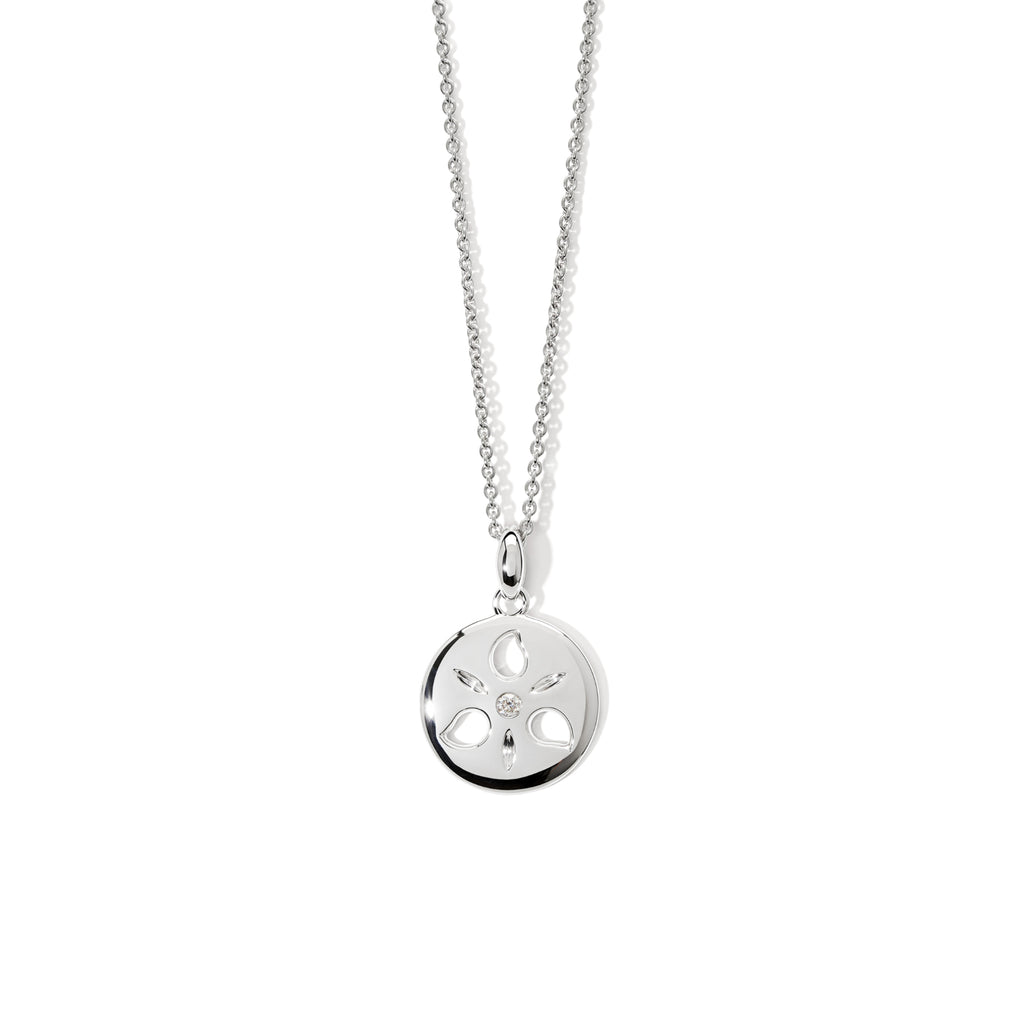 Tamara Comolli SAND DOLLAR Anhänger Small (P-SD-s-wg) aus Weißgold mit Diamant