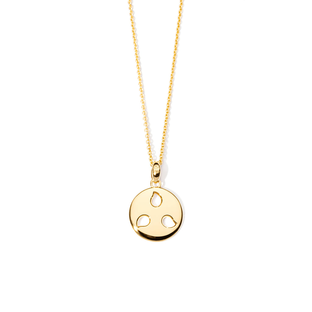 Tamara Comolli SAND DOLLAR Anhänger Small (P-SD-s-yg) aus Gelbgold mit Diamant