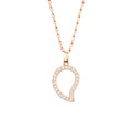 Tamara Comolli SIGNATURE Anhänger Large (P-Sig-l-pl-rg) aus Roségold mit Diamant