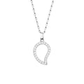 Tamara Comolli SIGNATURE Anhänger Large (P-Sig-l-pl-wg) aus Weißgold mit Diamant