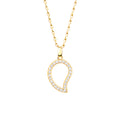 Tamara Comolli SIGNATURE Anhänger Large (P-Sig-l-pl-yg) aus Gelbgold mit Diamant