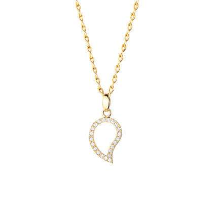 Tamara Comolli SIGNATURE Anhänger Small (P-Sig-s-pl-yg) aus Gelbgold mit Diamant